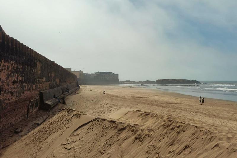 城壁と北大西洋です