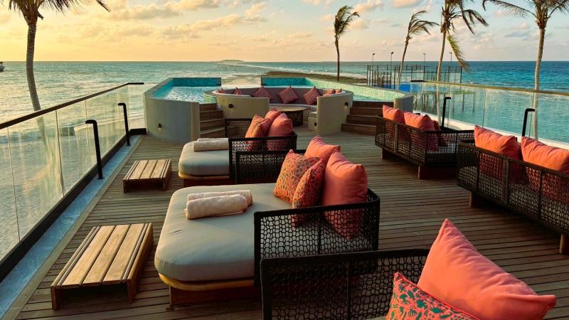 ここにもいたるところにメイヤフシ モルディブ模様があります