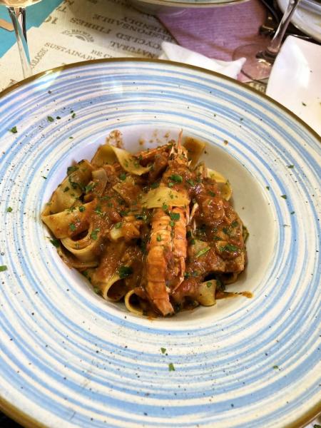 美味しかったAl Peoceto Risortoのパスタ
