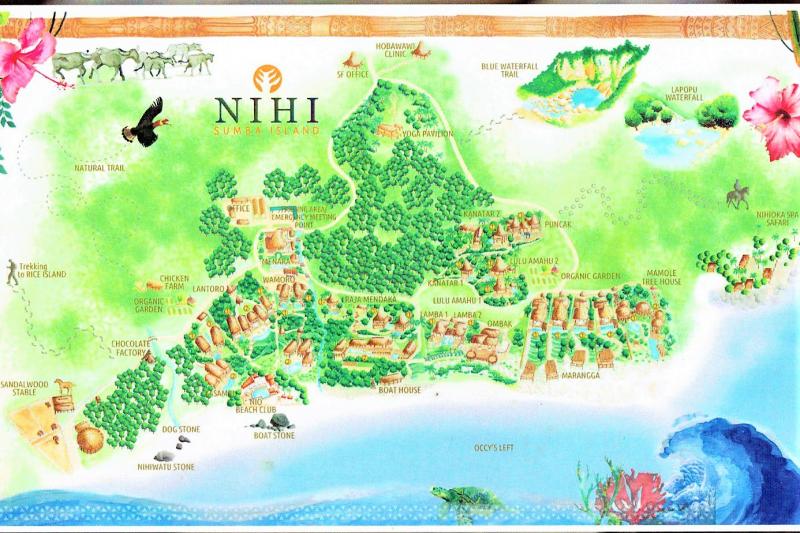 ニヒスンバのリゾートマップ