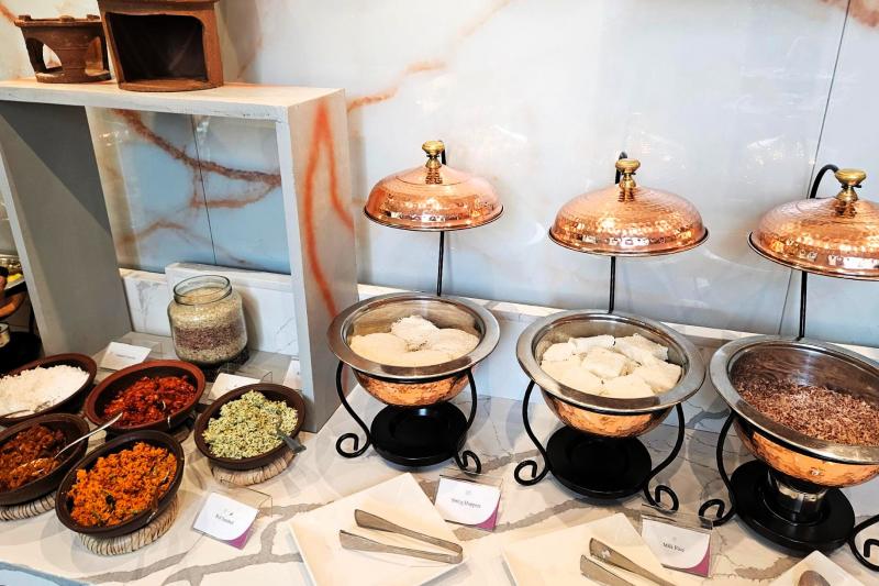 朝食にもスリランカコーナーがあります