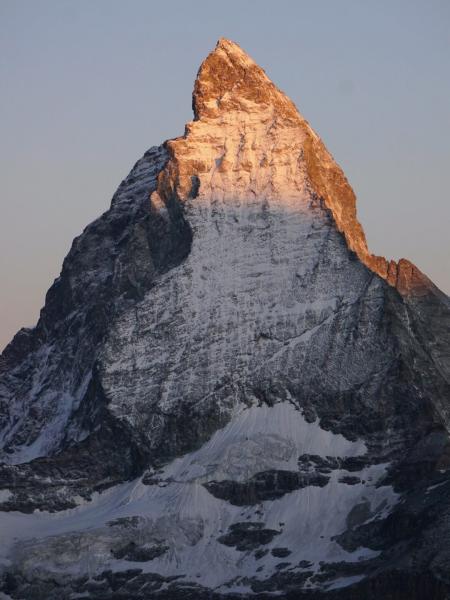 3100 クルムホテル ゴルナーグラートから見たモルゲンロート（朝焼け）