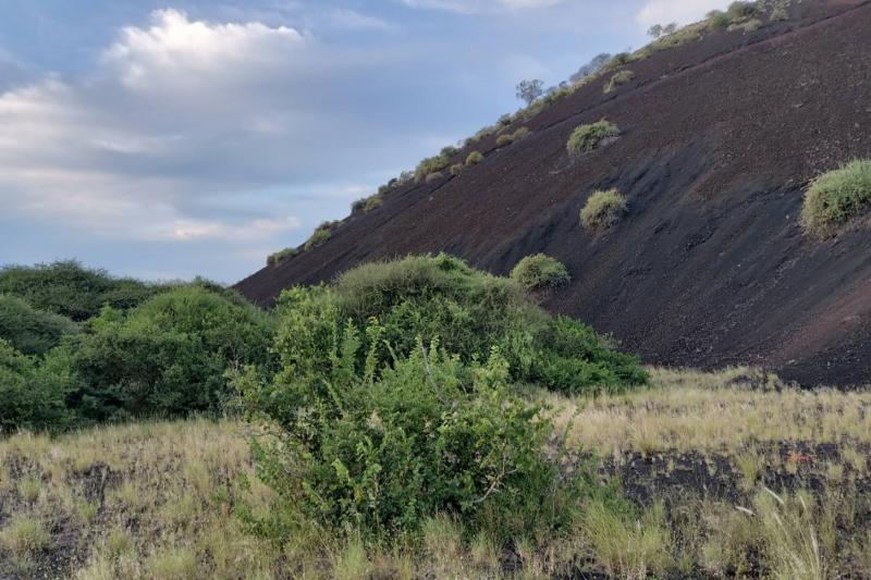 火山爆発でできた溶岩地帯