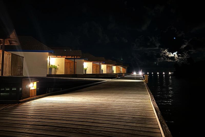 夜は星がきれいに見えます