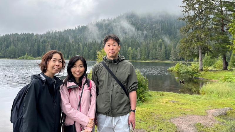 Øyungen Lakeでのハイキング。曇り空でしたが、幻想的な森を堪能しました