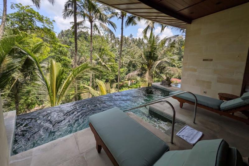 ジャグジーの水温がちょうど良く、ずっと浸かっていたくなります