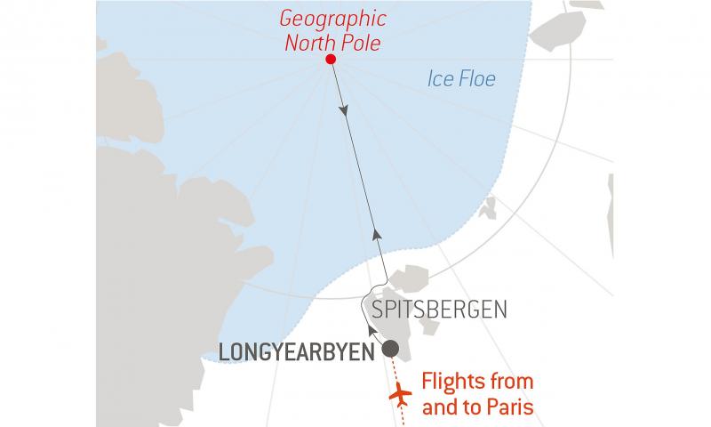 Spitsbergenスピッツベルゲン島2023年8月11日乗船【ル・コマンダン・シャルコー】ラグジュアリーな極地探検船で目指す北極点クルーズ 15泊16日（ロングイェールビーン発着）