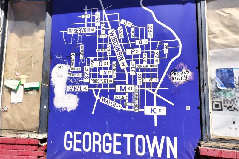 ジョージタウンのマップ