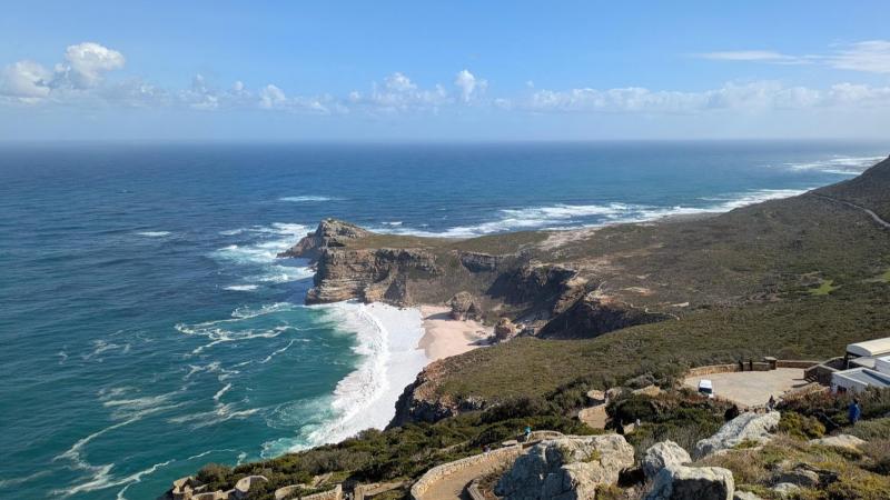 南端の海岸線を一望