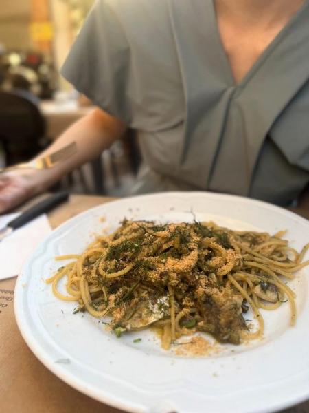 イワシとフェンネルのパスタ。今回のベストパスタでした