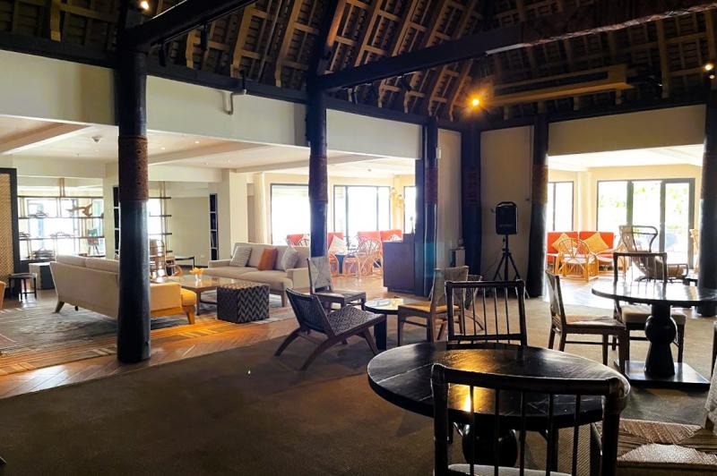 店内の様子です。こちらのレストランでは朝夕で、アラカルトのイタリア料理を提供しています。