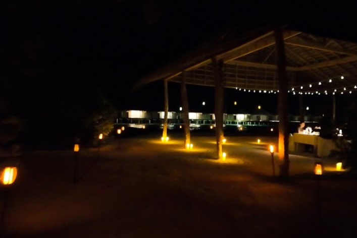 キャンドルの灯りが特別感を演出しています