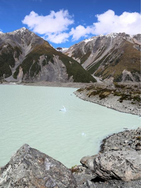 マウントクック国立公園のタスマン湖を見に行きました