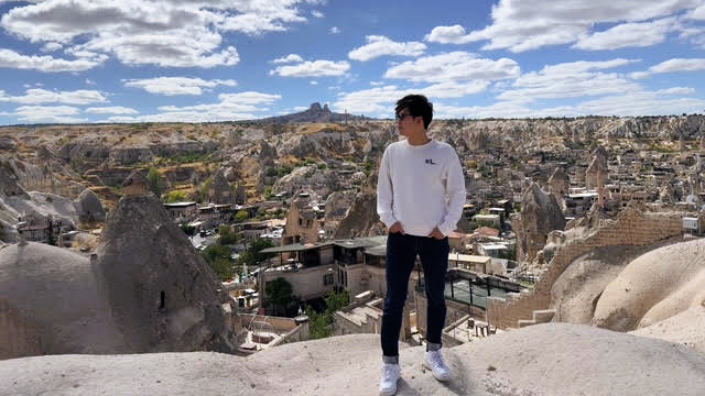 見晴らしの良いフォトスポットにて