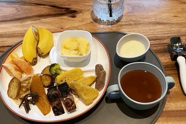 2歳の好みに合わせて作ってもらった朝食