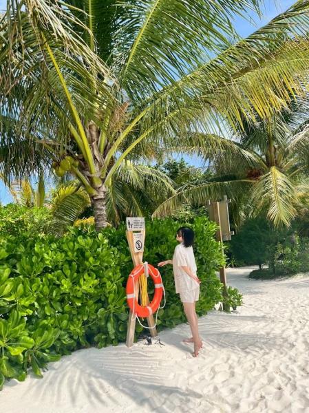 何気ないところで1枚。どこで撮っても映える！ それがモルディブ