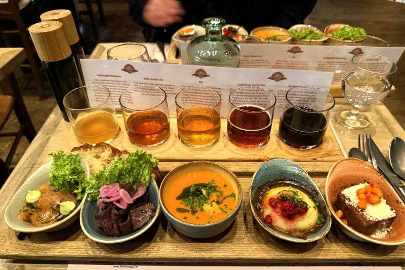 Ægir BrewPubで、ビール5種類飲み比べ！
