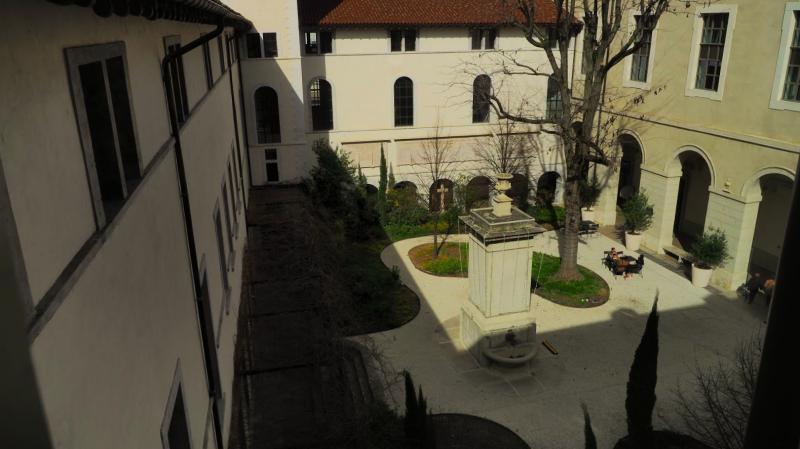 お部屋からの中庭ビュー