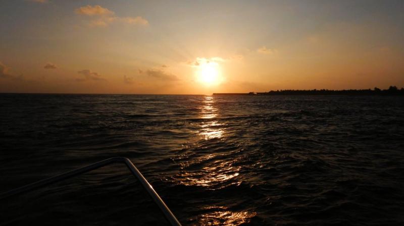 リゾート滞在中、サンセットクルーズにも参加しました