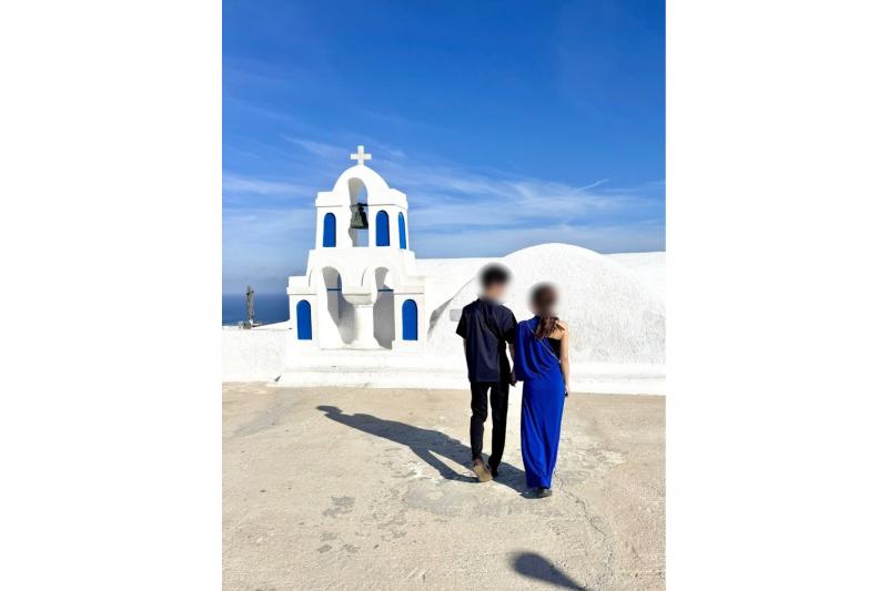 イアのフォトスポット（サントリーニ島）