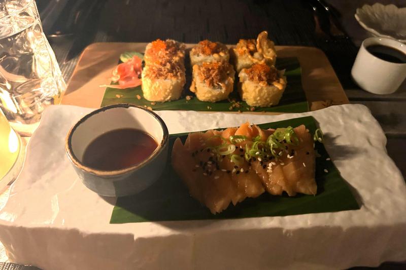 久しぶりの醤油と味噌の味付けが、身に沁みました