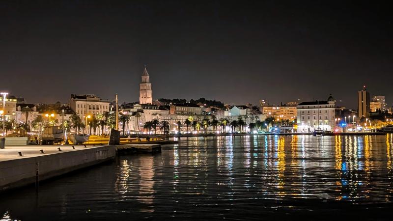 スプリットの夜景