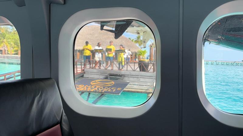 「See You Soon」のメッセージで見送ってくれました