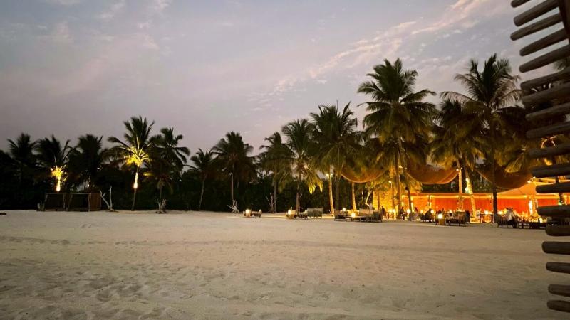 ヘリオス（ビーチサイドレストラン）からの夕景