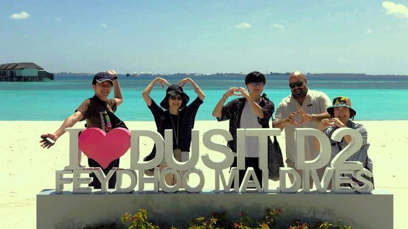 デュシットD2 フェイドゥ モルディブのロゴがラブリー♪