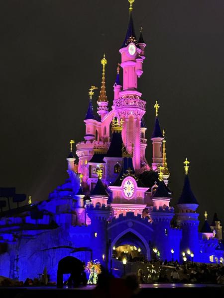 ライトアップされた姿は幻想的！