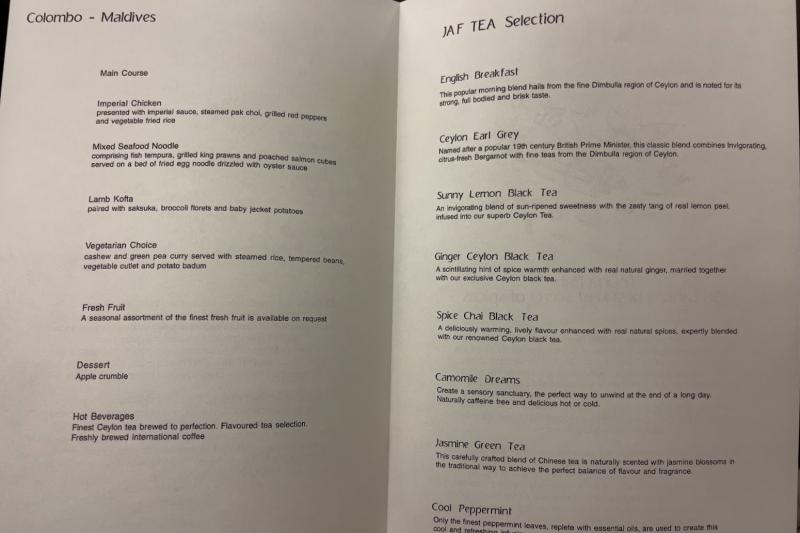 メニューにワクワクします