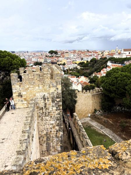 サン ジョルジェ城の城壁からの眺め