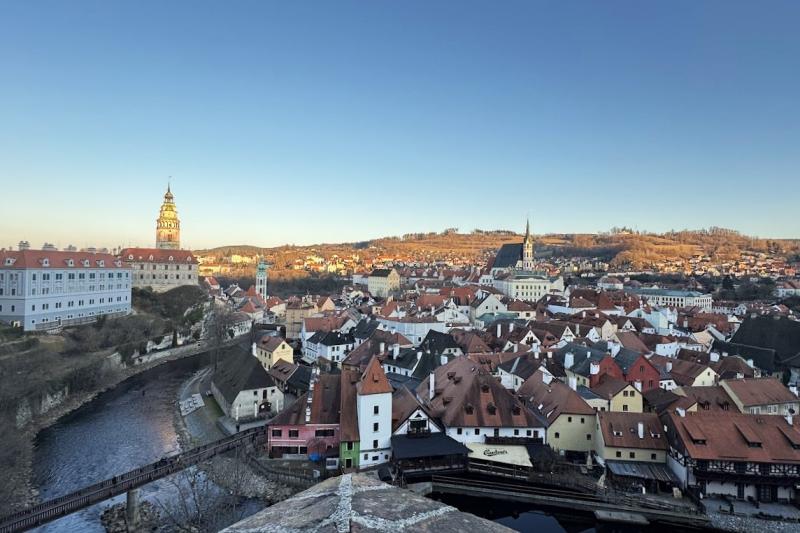 チェスキー クルムロフの街並み