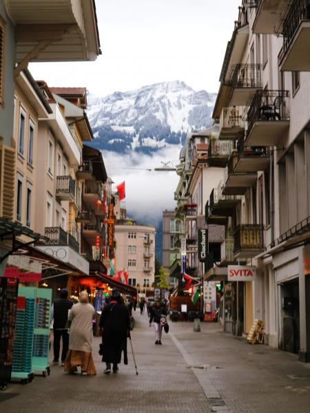 インターラーケンから見える山々