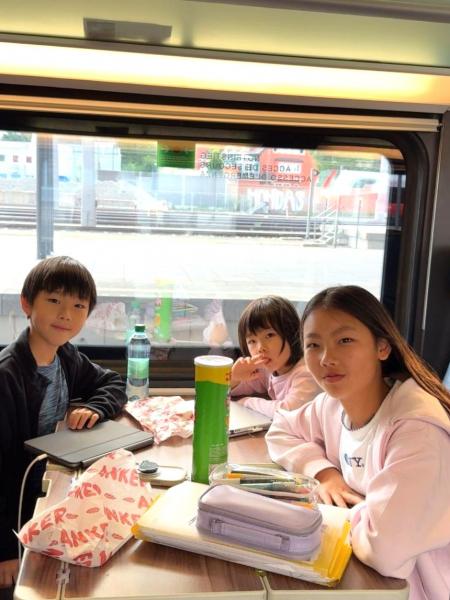 ザルツブルク→ウィーンの列車内