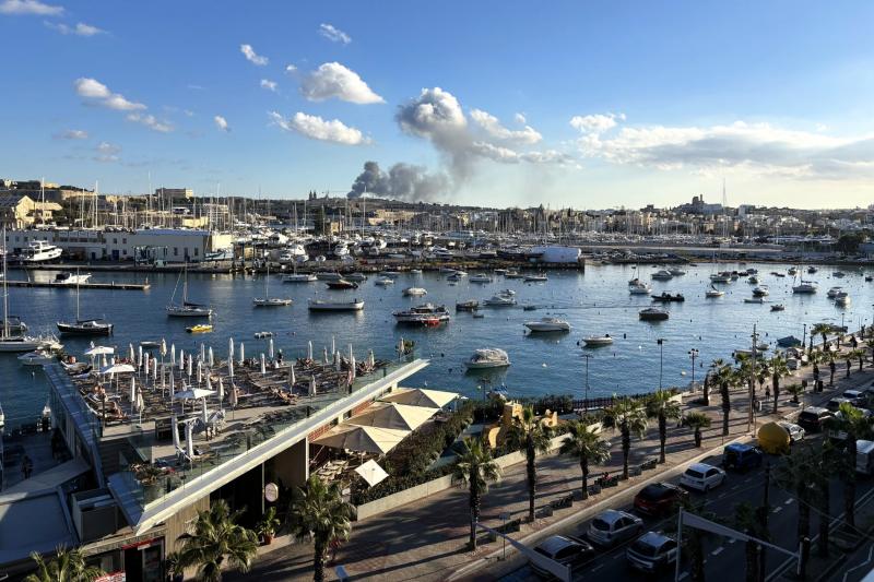 スリーマのホテルからの眺め