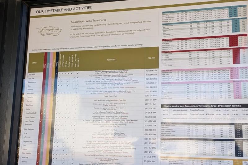 各トラムとバスの時刻表一覧