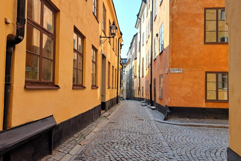 スウェーデンの首都ストックホルムにある旧市街ガムラスタン