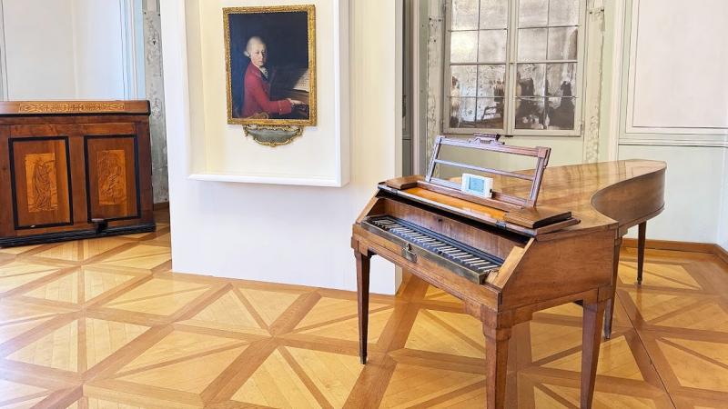 モーツァルトが幼少期に実際に使用していたピアノ