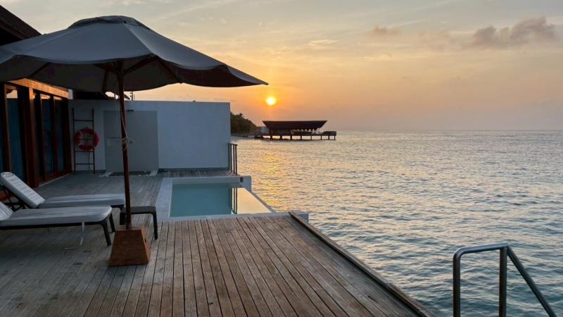 お部屋からのサンライズ