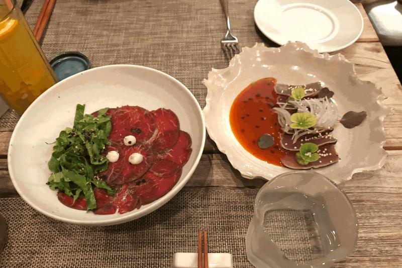 モルディブならではの創作和食が楽しめます