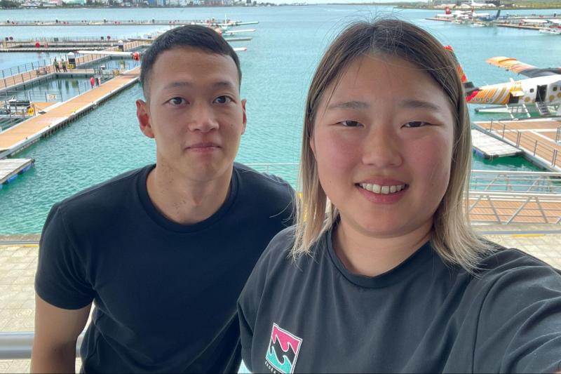 マーレに到着、すでに海きれい〜