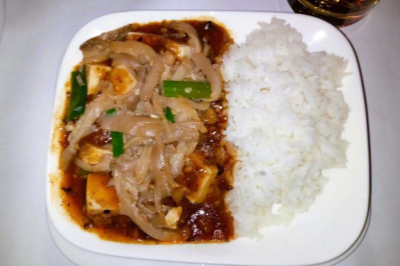 復路：軽食の麻婆豆腐