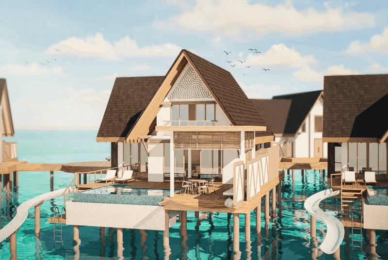 スライダー付きウォータープールスイート