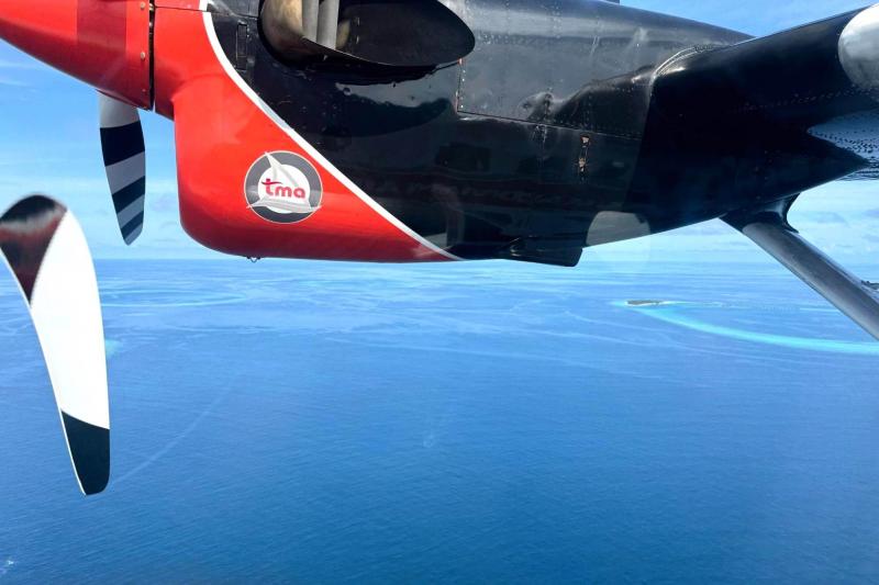 マーレからリゾートまで水上飛行機を初体験！