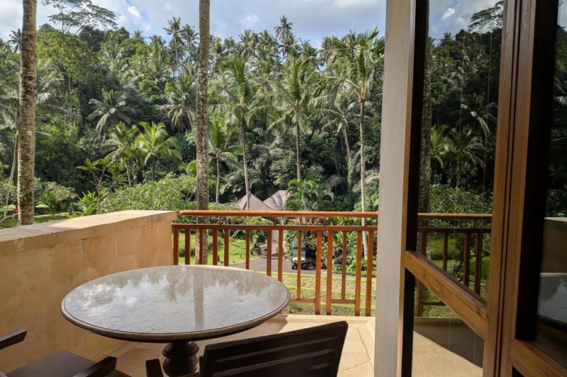 2階のテラスからの眺め