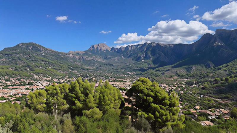 ソーリェル鉄道からの景色（マヨルカ島）