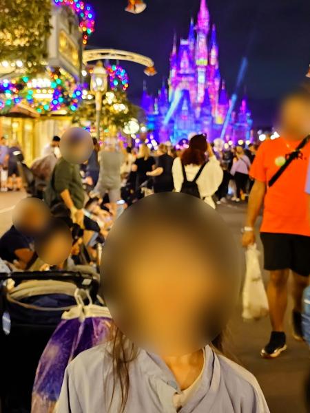 シンデレラ城の夜景をバックに★