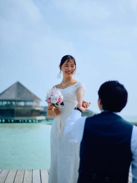 リゾートでのウェディングフォト