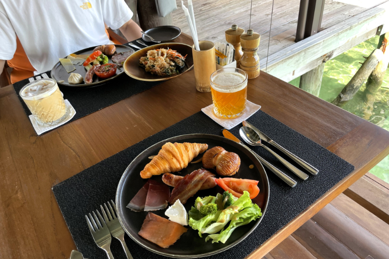 朝食ビュッフェ！ 朝からたくさん食べました！